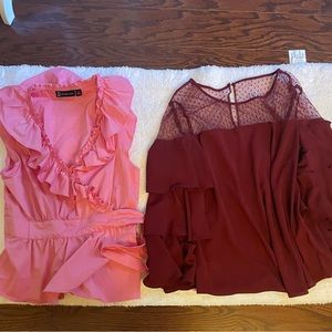 2 Gently used women’s tops bundle. Medium.